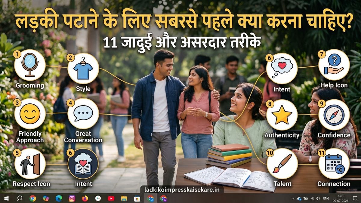 लड़की पटाने के लिए सबसे पहले क्या करना चाहिए - Ladki Patane Ke Liye Sabse Pehle Kya Karna Chahie tips