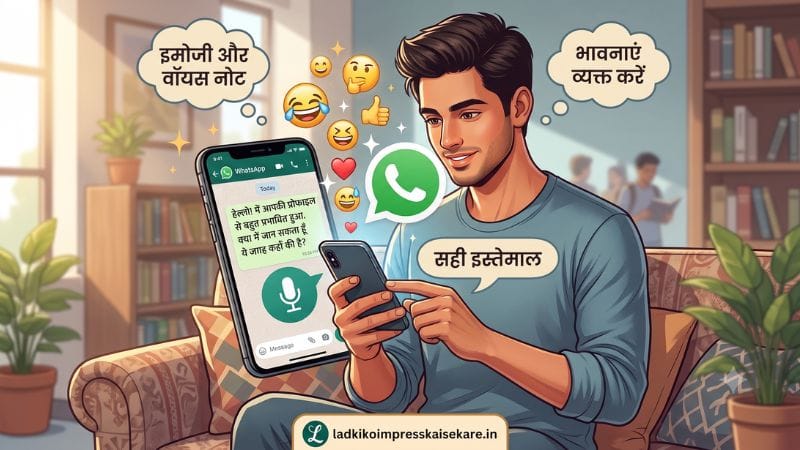 whatsapp par emoji aur voice notes kaise use kare - expressive chat tips
