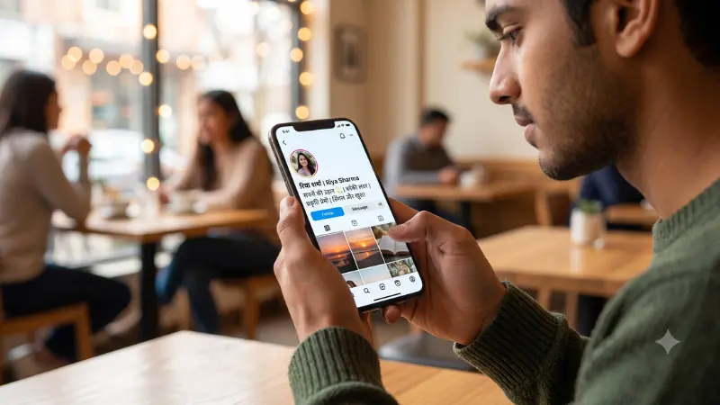 कैसे पता करें कि लड़की का कोई बॉयफ्रेंड है या नहीं? (8 आसान तरीके) 2 checking social media profile relationship status hindi blog image